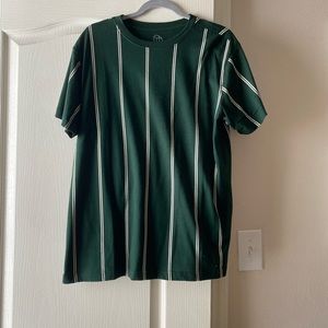 Green striped tee